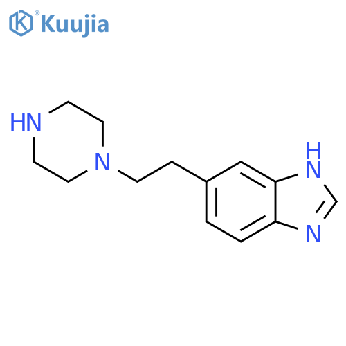 5-2-(piperazin-1-yl)ethyl-1H-1,3-benzodiazole structure
