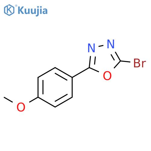 2-bromo-5-(4-methoxyphenyl)-1,3,4-oxadiazole structure