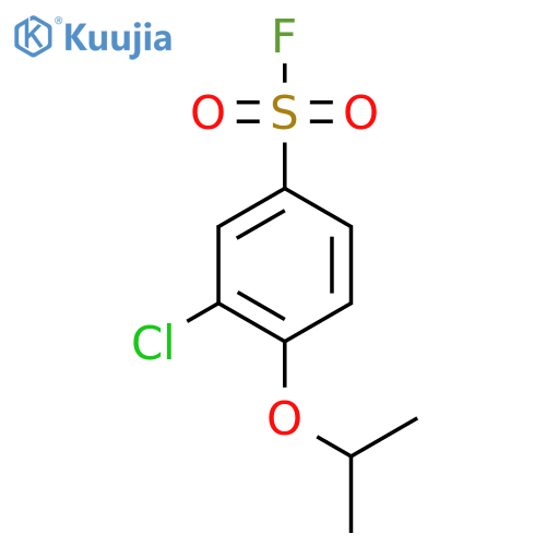 3-Chloro-4-(propan-2-yloxy)benzene-1-sulfonyl fluoride structure