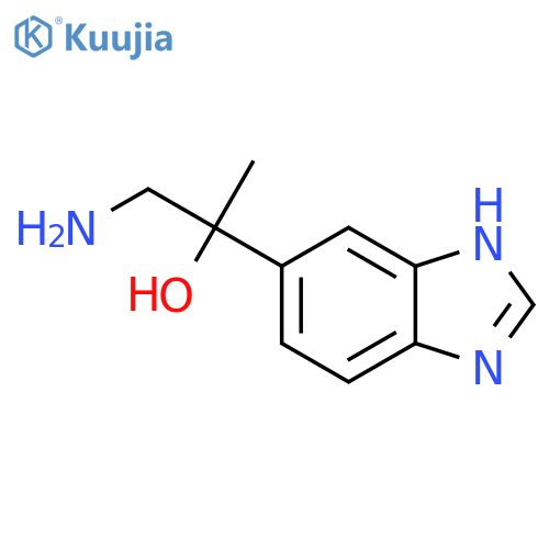 1-amino-2-(1H-1,3-benzodiazol-5-yl)propan-2-ol structure