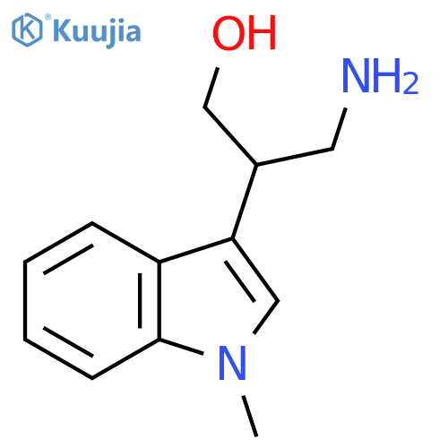 3-amino-2-(1-methyl-1H-indol-3-yl)propan-1-ol structure