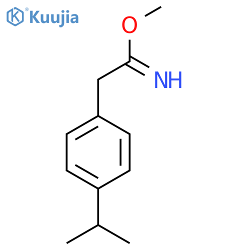 Methyl 2-[4-(propan-2-yl)phenyl]ethanecarboximidate structure