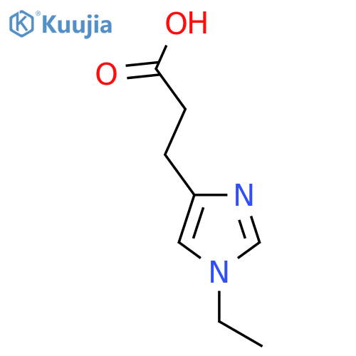 3-(1-ethyl-1H-imidazol-4-yl)propanoic acid structure