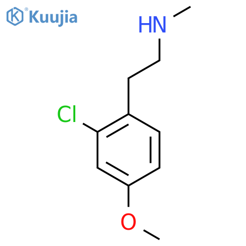 2-(2-chloro-4-methoxyphenyl)ethyl(methyl)amine structure