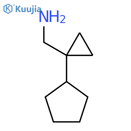 (1-cyclopentylcyclopropyl)methanamine structure