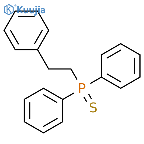 Phosphine sulfide, diphenyl(2-phenylethyl)- structure