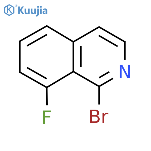 1-bromo-8-fluoro-isoquinoline structure