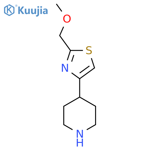 4-2-(methoxymethyl)-1,3-thiazol-4-ylpiperidine structure