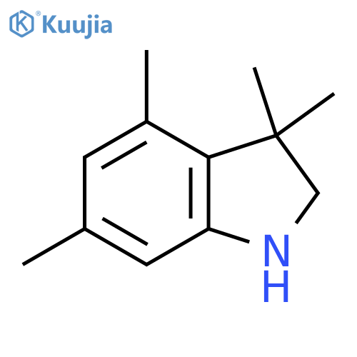 3,3,4,6-Tetramethyl-2,3-dihydro-1h-indole structure