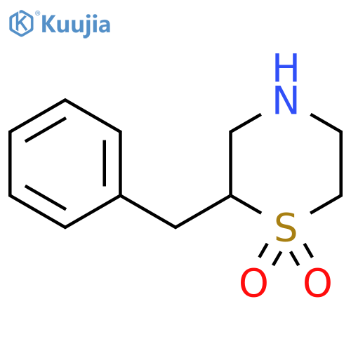 2-Benzyl-1lambda6-thiomorpholine-1,1-dione structure