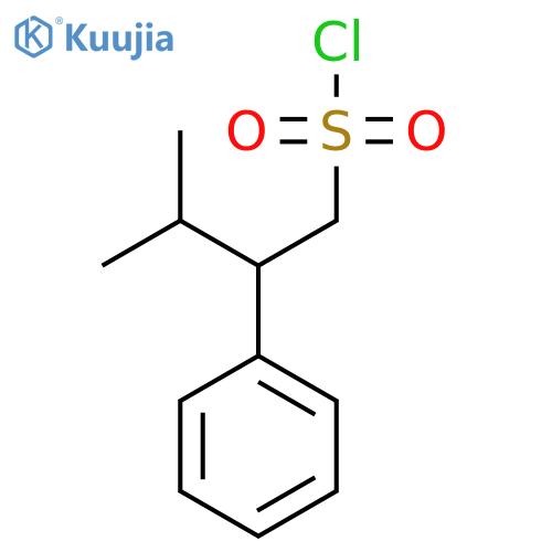 3-methyl-2-phenylbutane-1-sulfonyl chloride structure