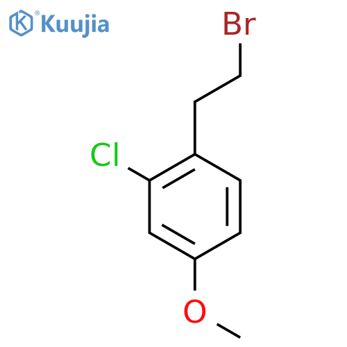 1-(2-bromoethyl)-2-chloro-4-methoxybenzene structure