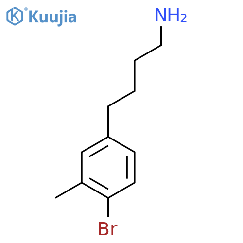 4-(4-bromo-3-methylphenyl)butan-1-amine structure