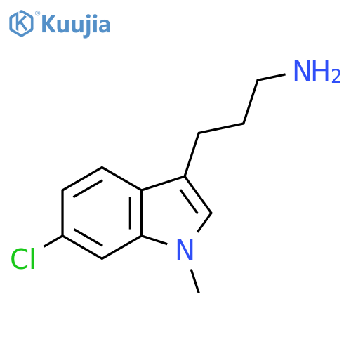 3-(6-chloro-1-methyl-1H-indol-3-yl)propan-1-amine structure