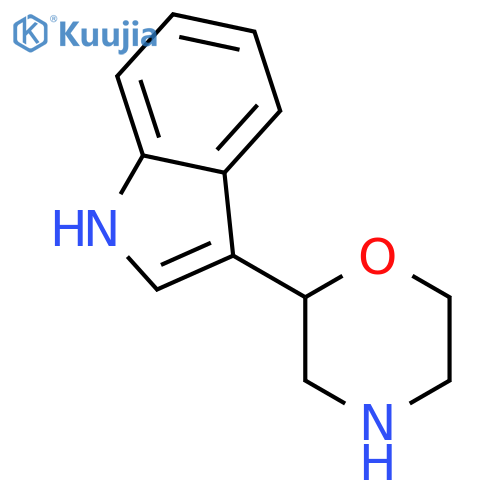 3-(morpholin-2-yl)-1H-indole structure