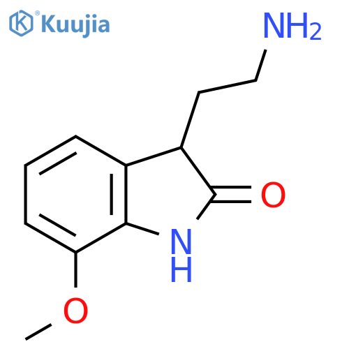 2H-Indol-2-one, 3-(2-aminoethyl)-1,3-dihydro-7-methoxy- structure