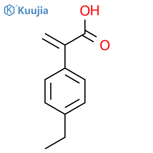 2-(4-ethylphenyl)prop-2-enoic acid structure