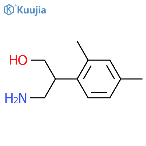 3-amino-2-(2,4-dimethylphenyl)propan-1-ol structure