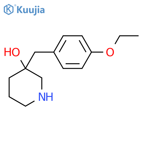 3-(4-ethoxyphenyl)methylpiperidin-3-ol structure