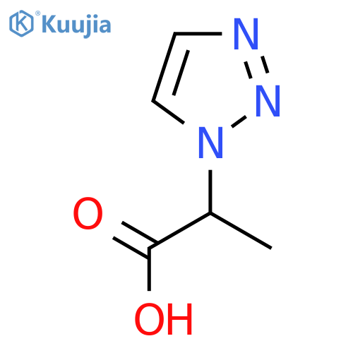 2-(1H-1,2,3-triazol-1-yl)propanoic acid structure