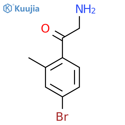 2-amino-1-(4-bromo-2-methylphenyl)ethan-1-one structure