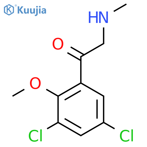 1-(3,5-dichloro-2-methoxyphenyl)-2-(methylamino)ethan-1-one structure