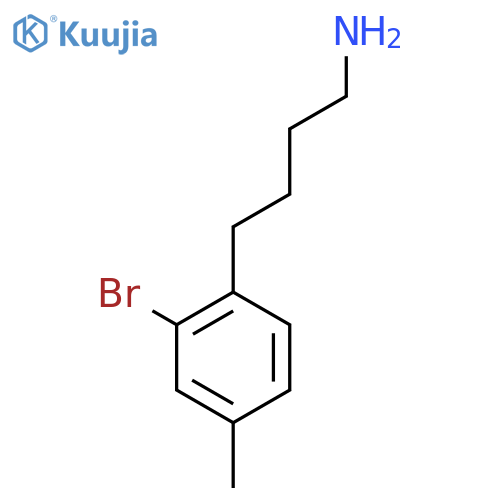 4-(2-bromo-4-methylphenyl)butan-1-amine structure
