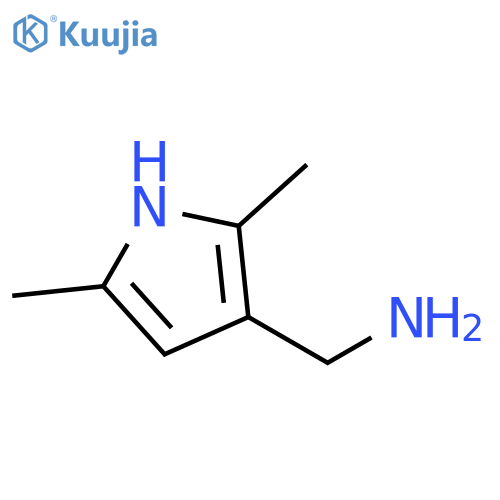 (2,5-dimethyl-1H-pyrrol-3-yl)methanamine structure