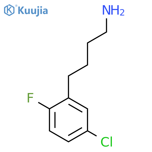 4-(5-chloro-2-fluorophenyl)butan-1-amine structure