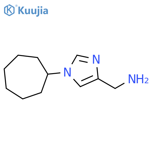1H-Imidazole-4-methanamine, 1-cycloheptyl- structure