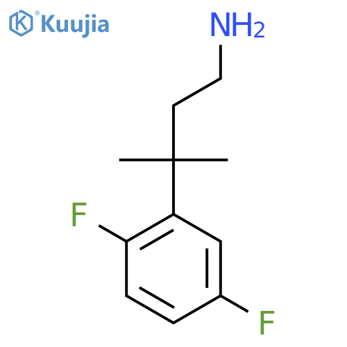 3-(2,5-difluorophenyl)-3-methylbutan-1-amine structure
