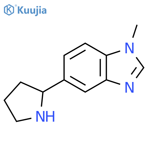 1-methyl-5-(pyrrolidin-2-yl)-1H-1,3-benzodiazole structure