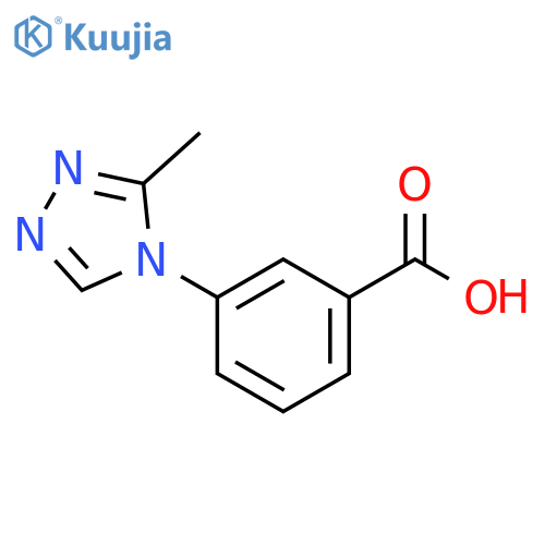 Benzoic acid, 3-(3-methyl-4H-1,2,4-triazol-4-yl)- structure