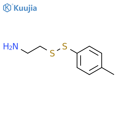 2-[(4-methylphenyl)disulfanyl]ethanamine structure