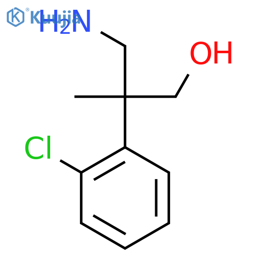 3-Amino-2-(2-chlorophenyl)-2-methylpropan-1-ol structure