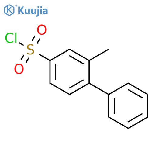 3-methyl-4-phenylbenzene-1-sulfonyl chloride structure