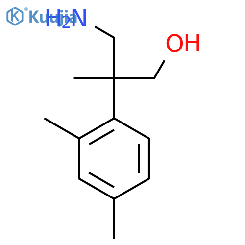 3-amino-2-(2,4-dimethylphenyl)-2-methylpropan-1-ol structure