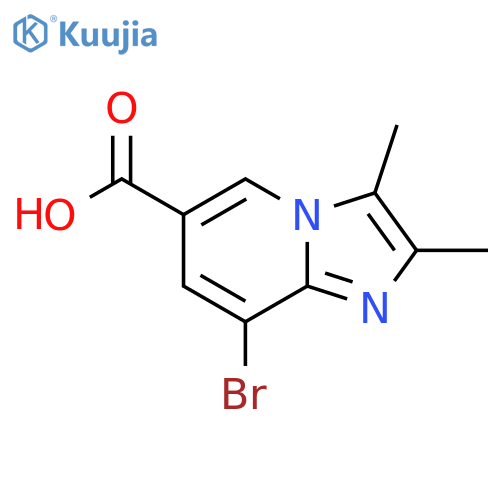 8-bromo-2,3-dimethylimidazo1,2-apyridine-6-carboxylic acid structure