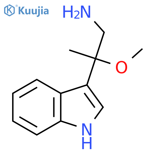 2-(1H-indol-3-yl)-2-methoxypropan-1-amine structure