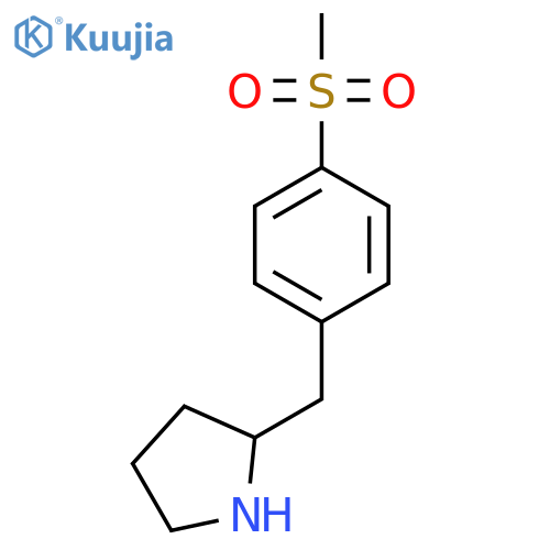 2-(4-methanesulfonylphenyl)methylpyrrolidine structure