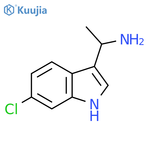 1-(6-Chloro-1h-indol-3-yl)ethan-1-amine structure