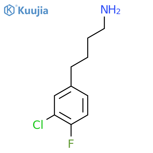 4-(3-chloro-4-fluorophenyl)butan-1-amine structure