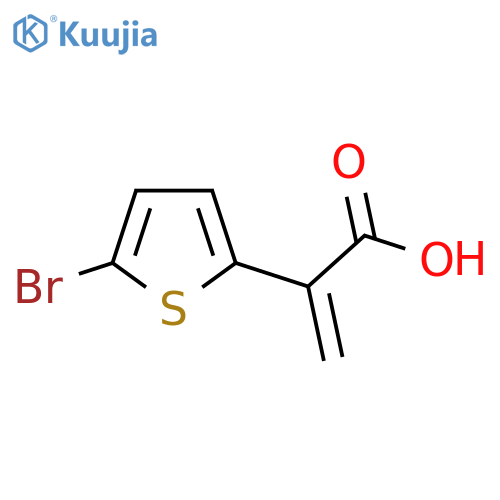 2-(5-bromothiophen-2-yl)prop-2-enoic acid structure