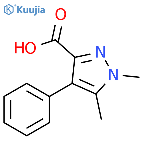 1H-Pyrazole-3-carboxylic acid, 1,5-dimethyl-4-phenyl- structure