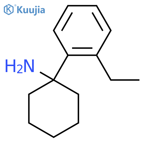 1-(2-ethylphenyl)cyclohexan-1-amine structure