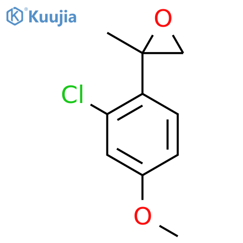 2-(2-chloro-4-methoxyphenyl)-2-methyloxirane structure