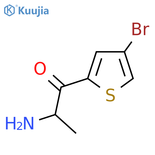 2-amino-1-(4-bromothiophen-2-yl)propan-1-one structure