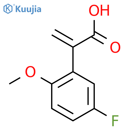 2-(5-fluoro-2-methoxyphenyl)prop-2-enoic acid structure