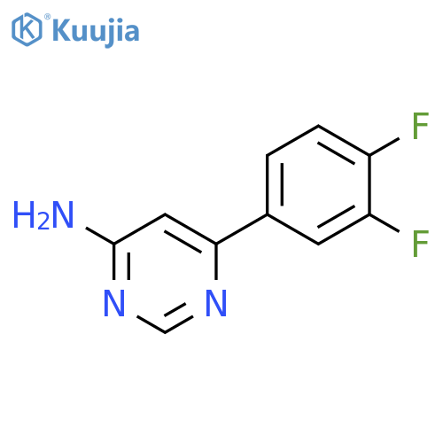 6-(3,4-difluorophenyl)pyrimidin-4-amine structure