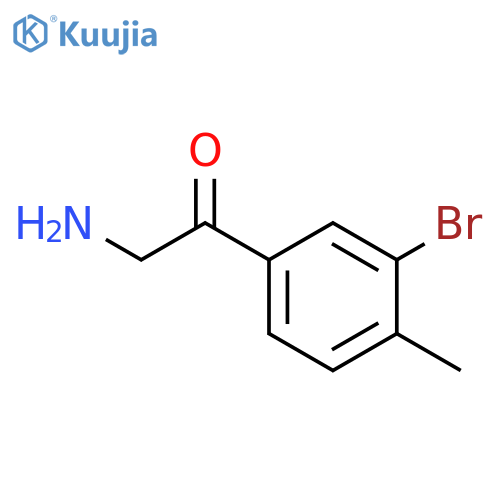2-amino-1-(3-bromo-4-methylphenyl)ethan-1-one structure